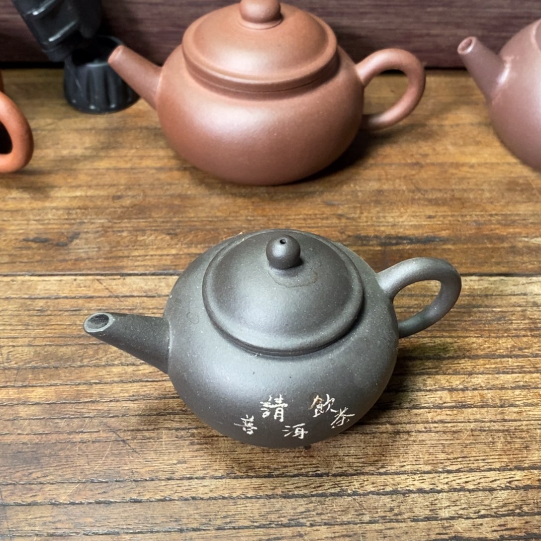 茶壶紫砂黑料水平容量60cc