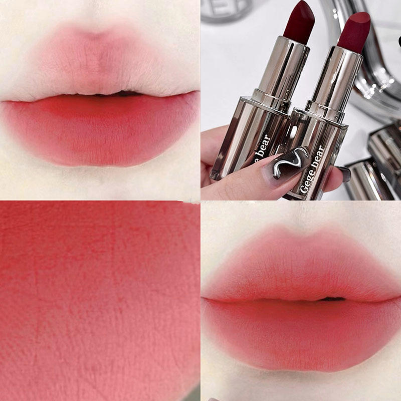 雾面丝绒口红哑光彩妆跨境学生党化妆品低饱和裸色系彩妆适合秋冬