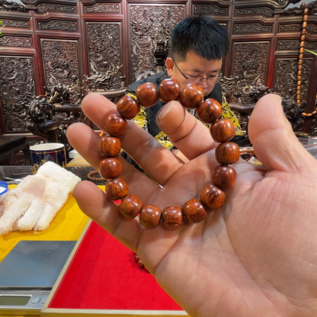 檀香紫檀（小叶紫檀）1213单圈玉化料411号