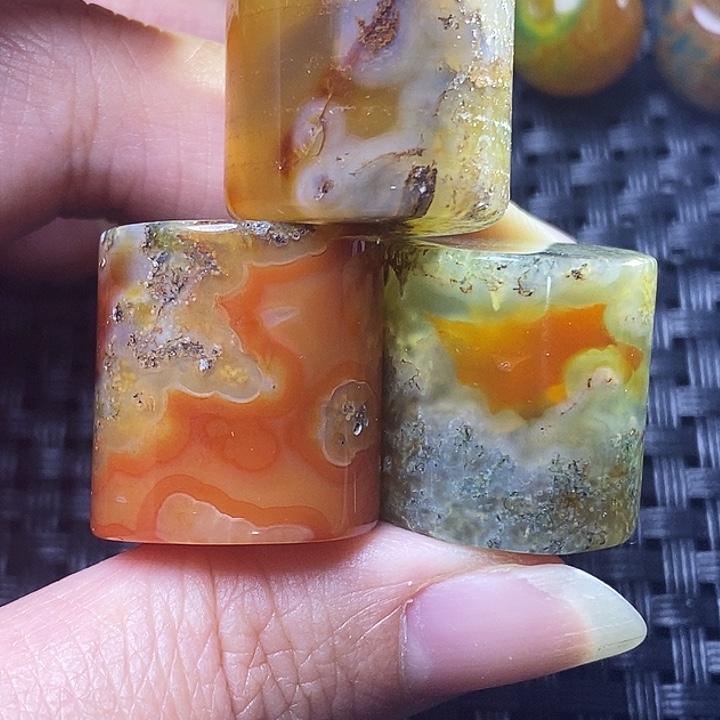 栖***迟玛瑙/玉髓未镶嵌颈饰