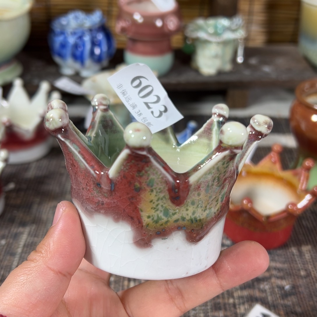 红陶景德镇手工花盆