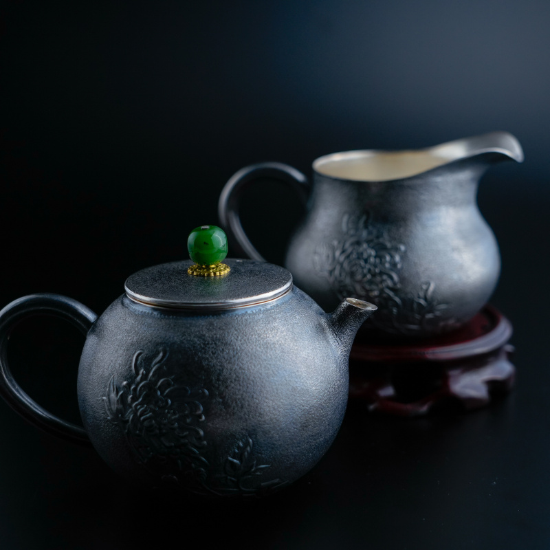 品牌系列纯手工做旧菊茶器 复古茶具