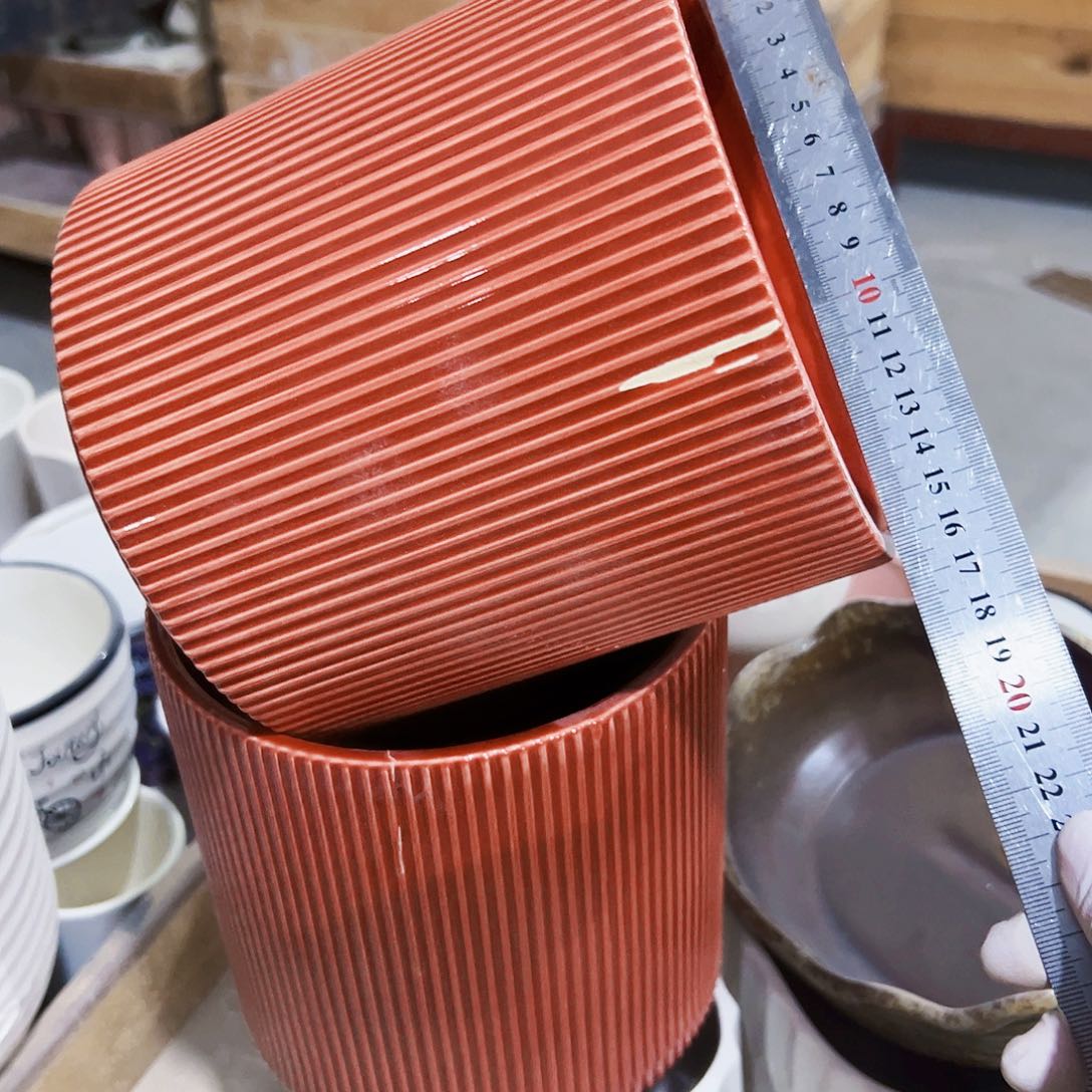 有孔，外贸尾单陶瓷花盆凑单10米包邮瑕疵