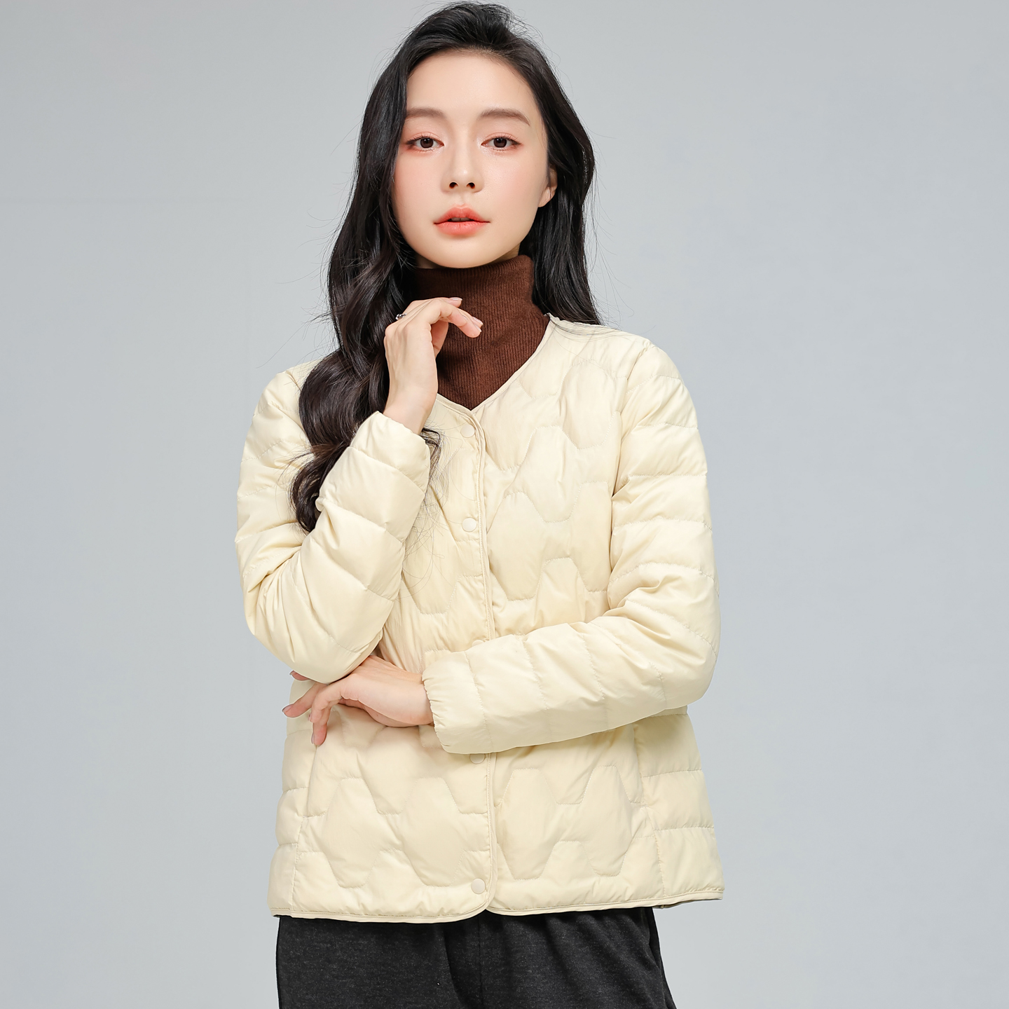 女装2025新款今年流行爆款打底轻薄款内搭羽绒服内穿保暖羽绒内胆