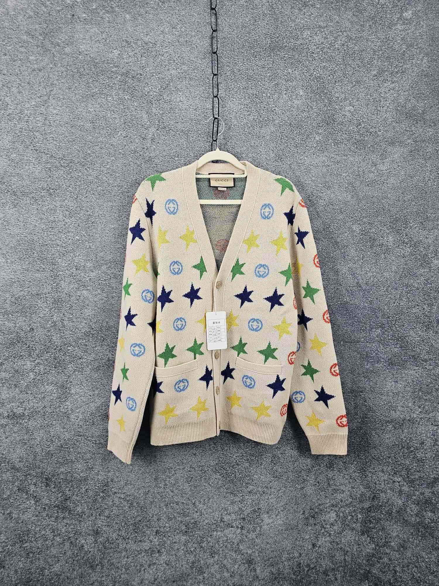 95新 GUCCI/古驰 Tsan0298/星星开衫/尺码S