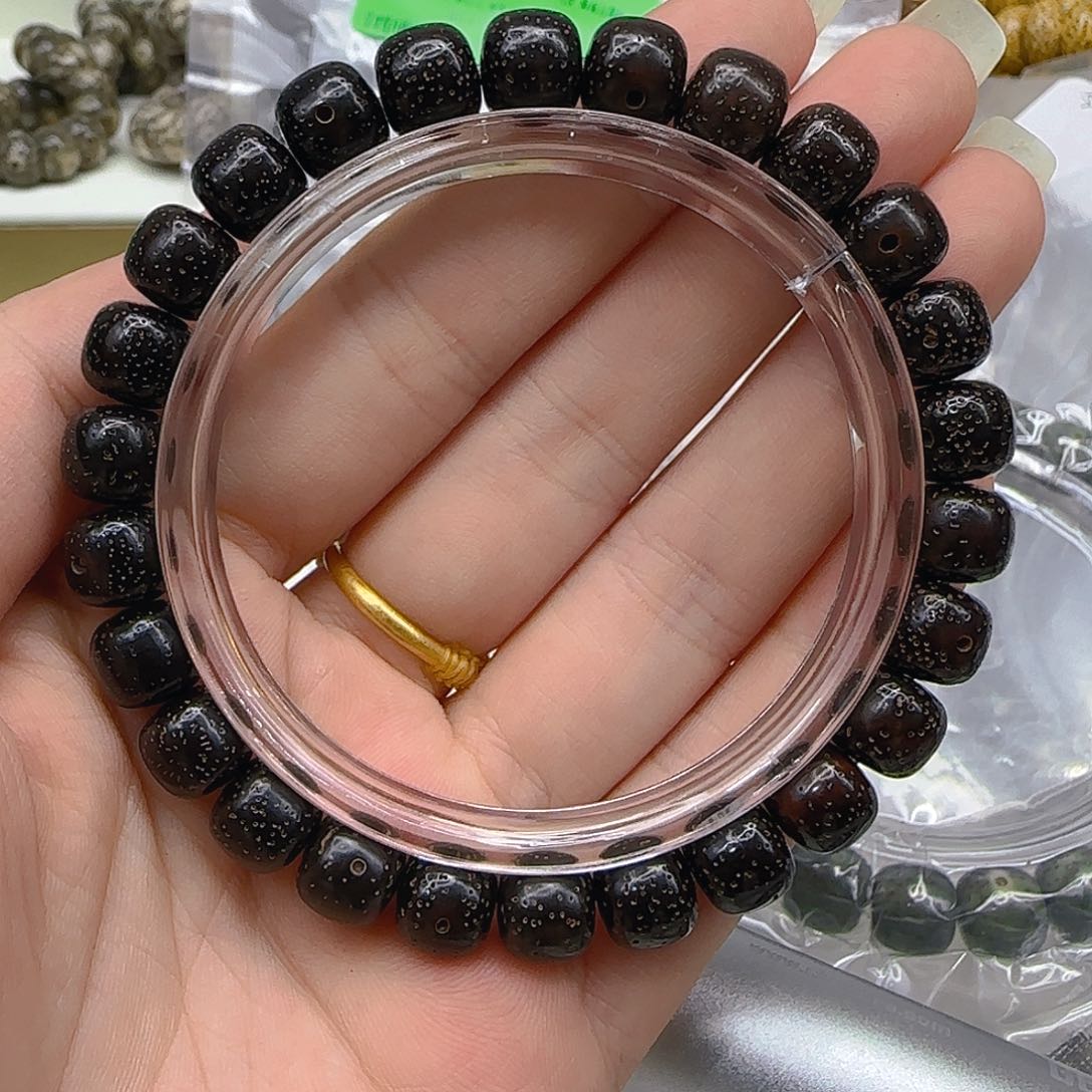 星月菩提手串40傲世黑巾星月菩提98桶单圈