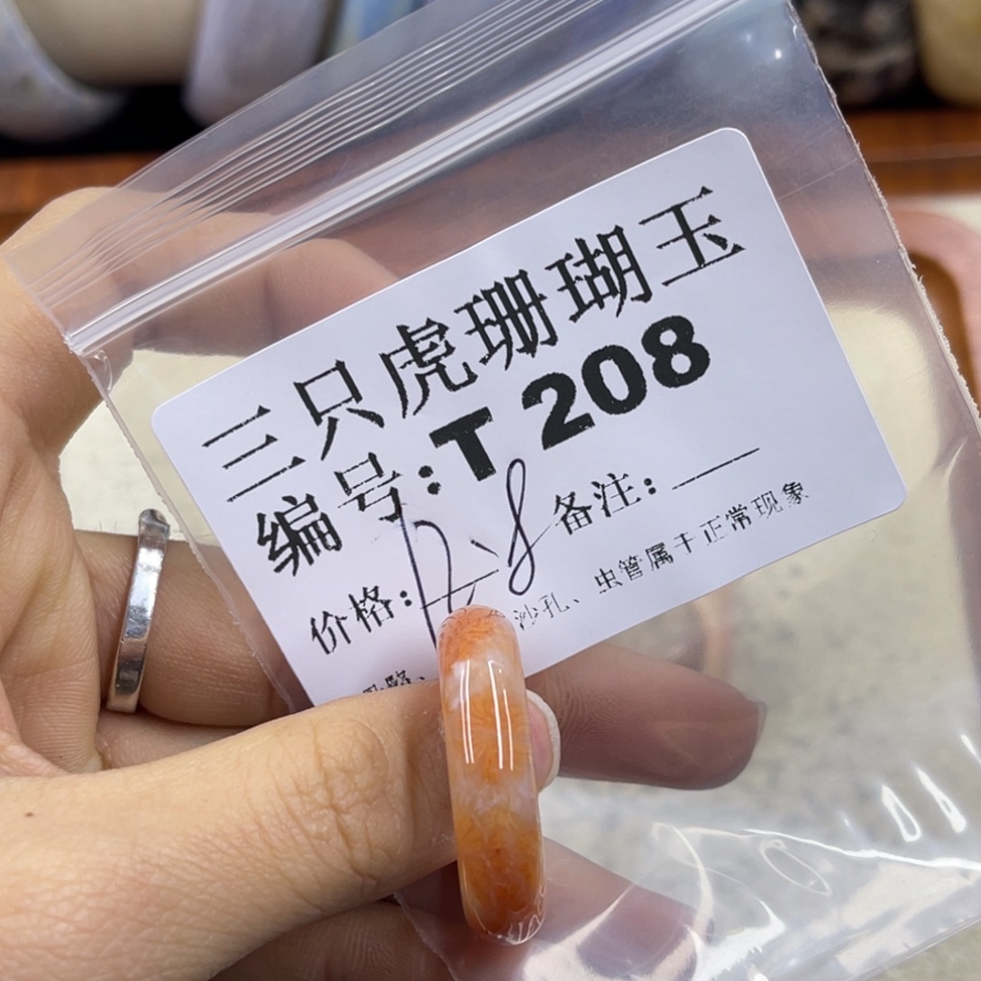 @***宝硅化珊瑚（珊瑚玉）未镶嵌h