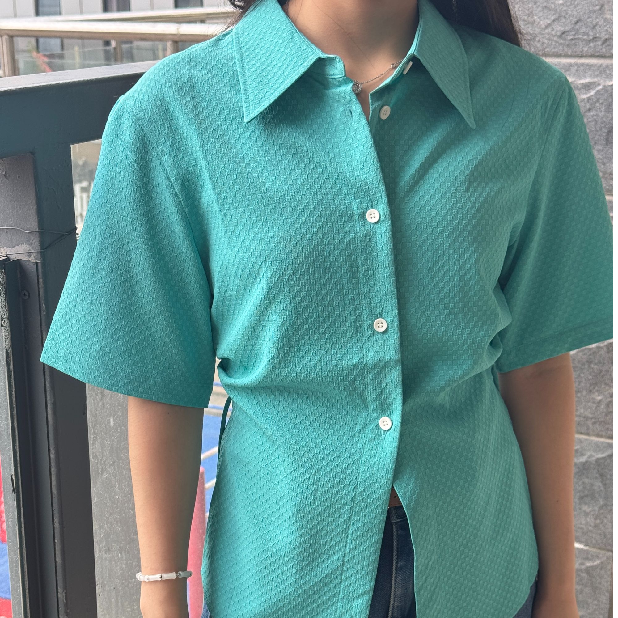 469【1341】设计感短袖衬衫