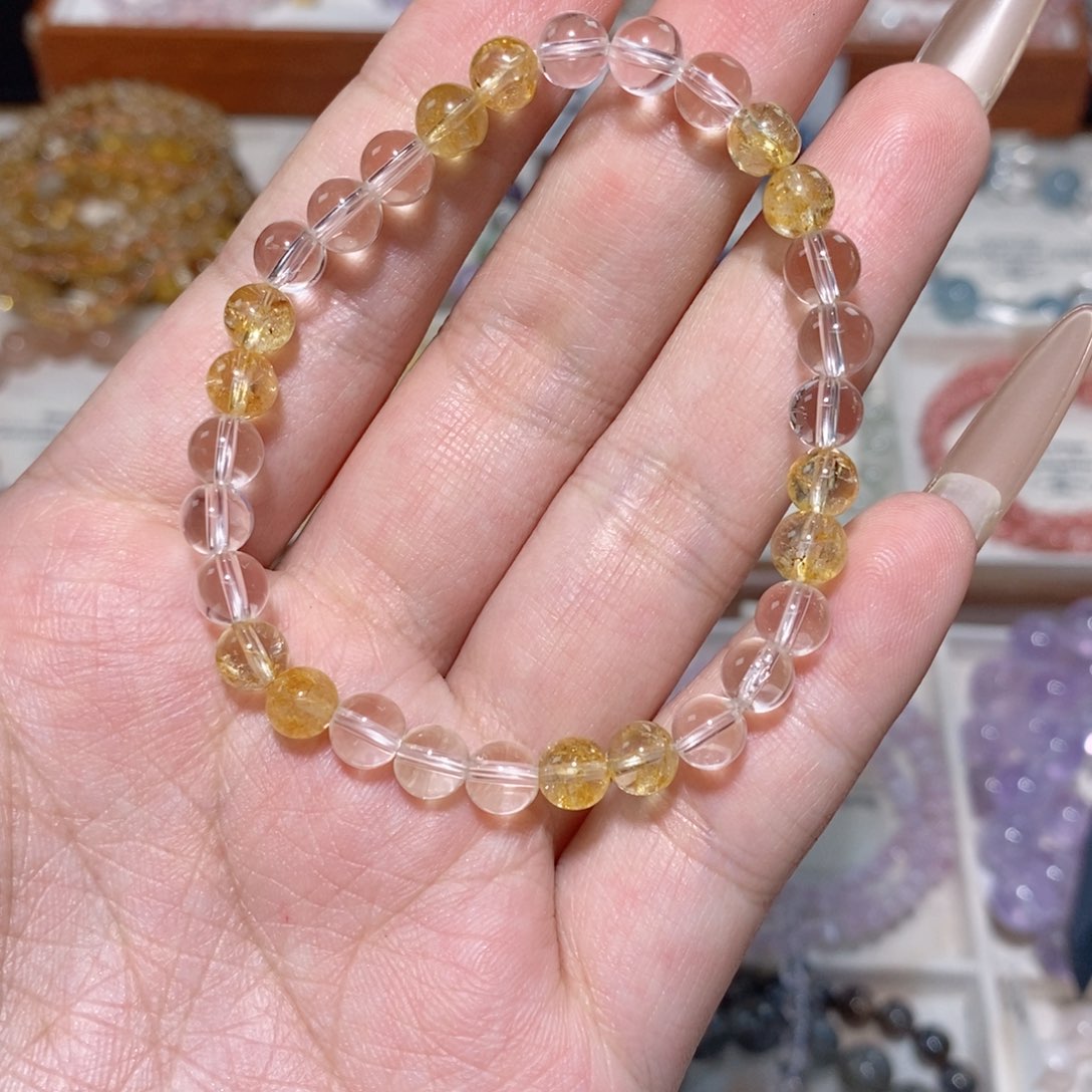 未镶嵌手链水晶托帕