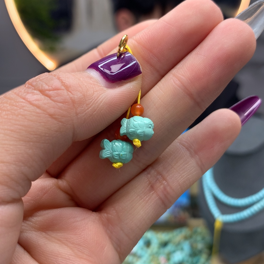 绿松石挂件未镶嵌