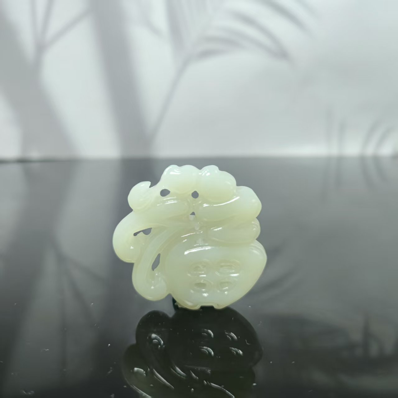 Q和田玉福临门吊坠0206
