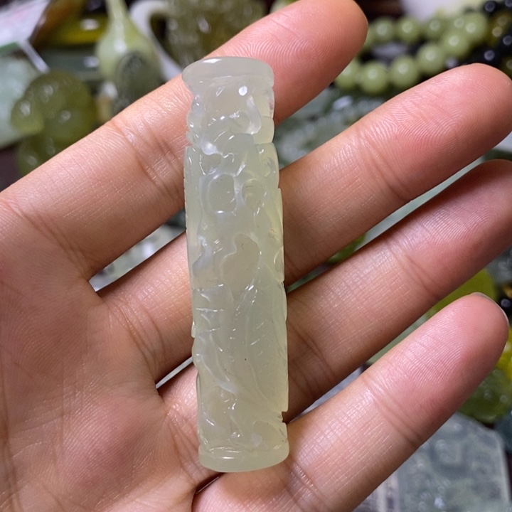 岫玉岫玉颈饰未镶嵌