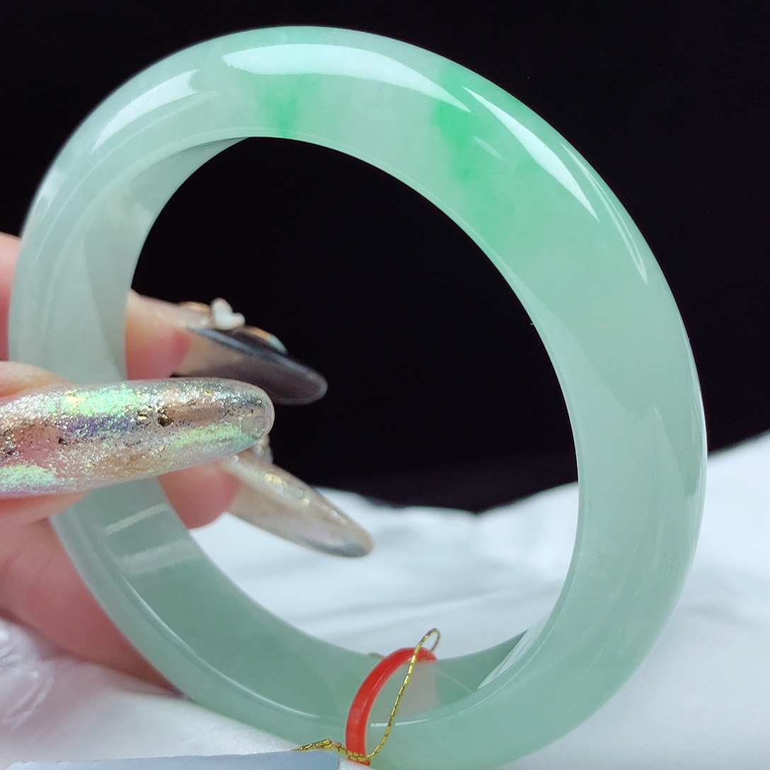 未镶嵌手镯翡翠54圈4886