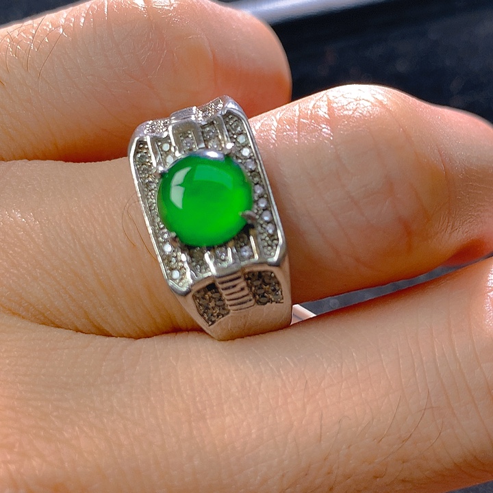 翡翠银S925镶嵌颈饰