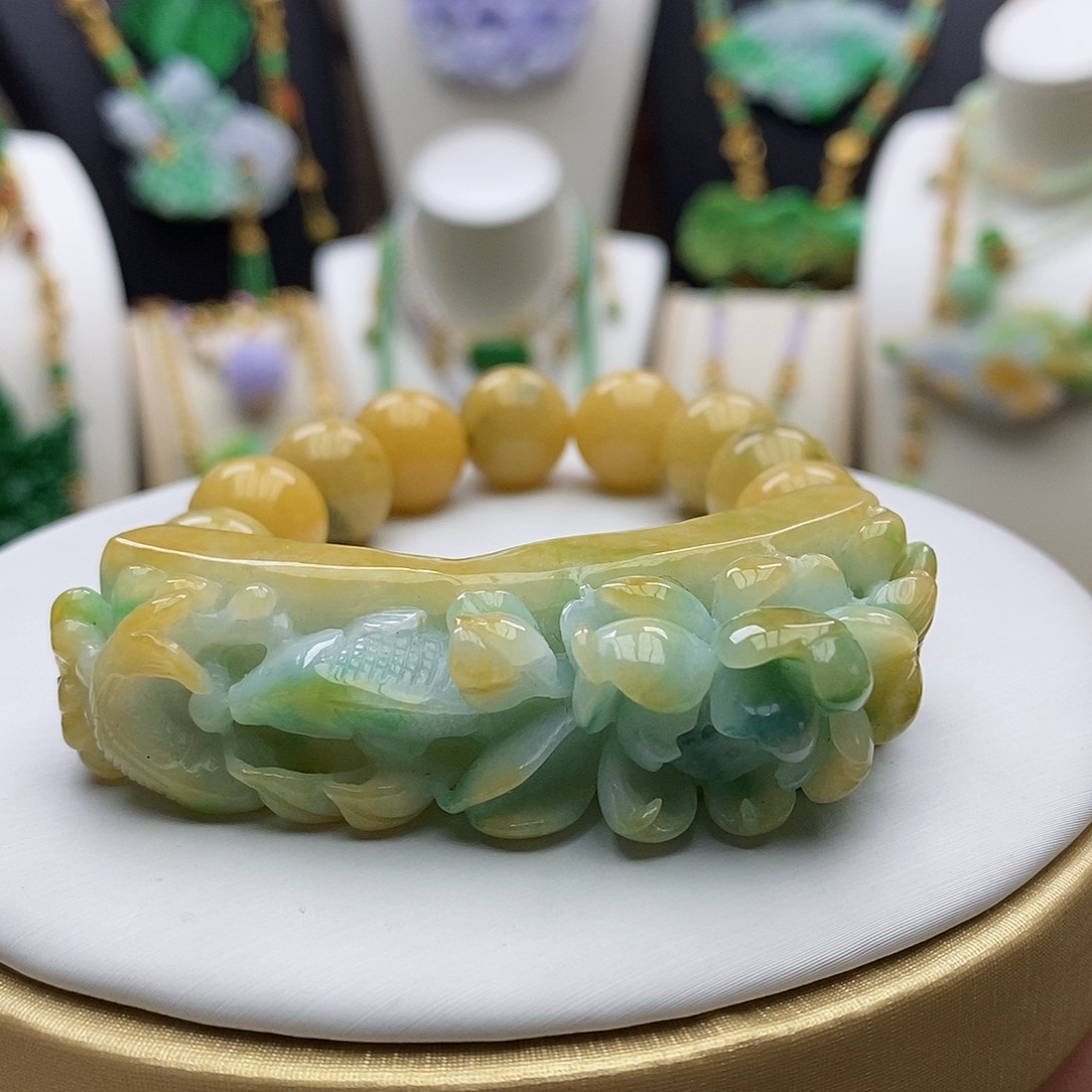 翡翠手链未镶嵌天然