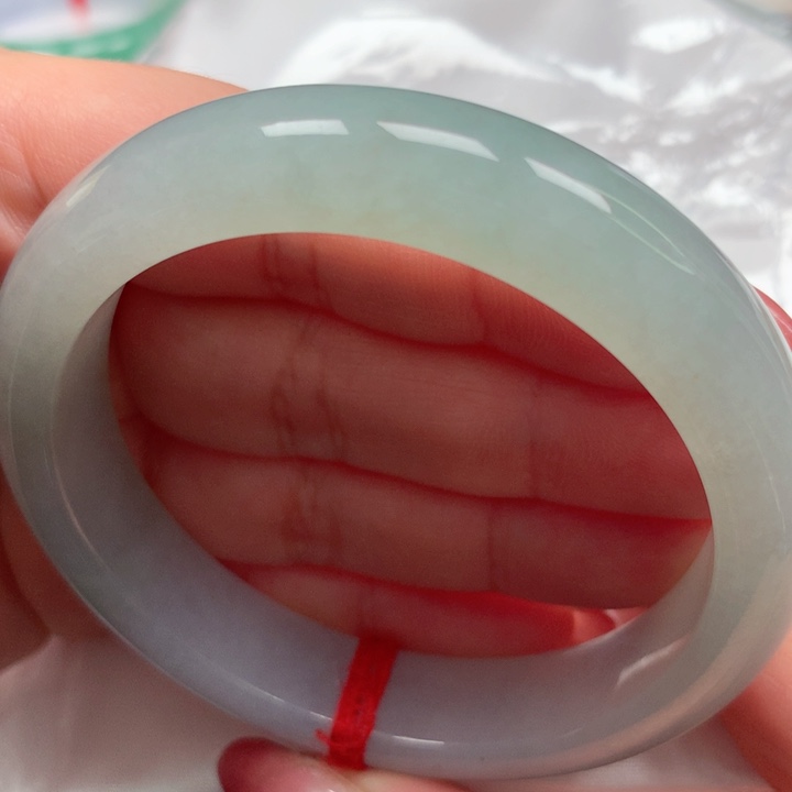 翡翠手镯未镶嵌冰晴绿11