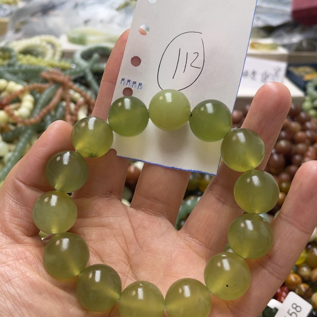 蛇纹石玉手链未镶嵌