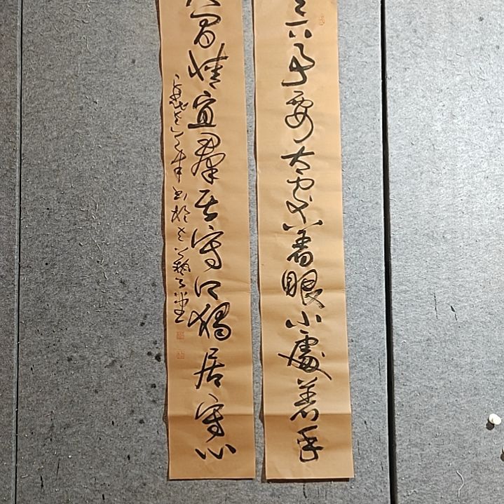 书法宋秉民。138Ⅹ23X2。，十二言，大处着眠。小处着手