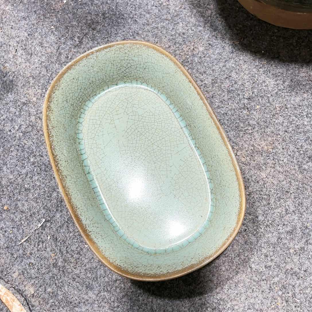 瓦当摆件摆件茶桌茶台陶瓷2用****5