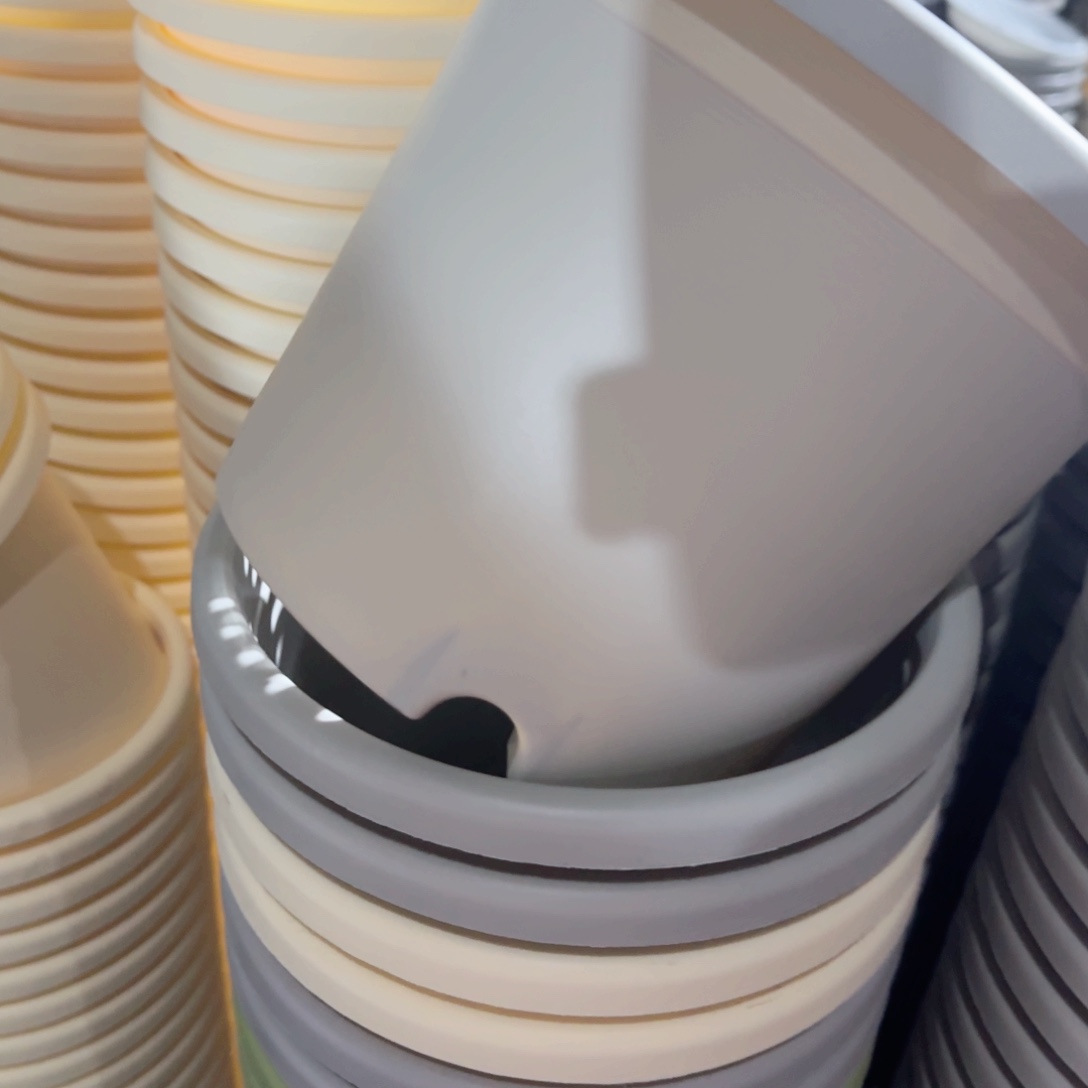 树脂四季盆3#灰白无拖6