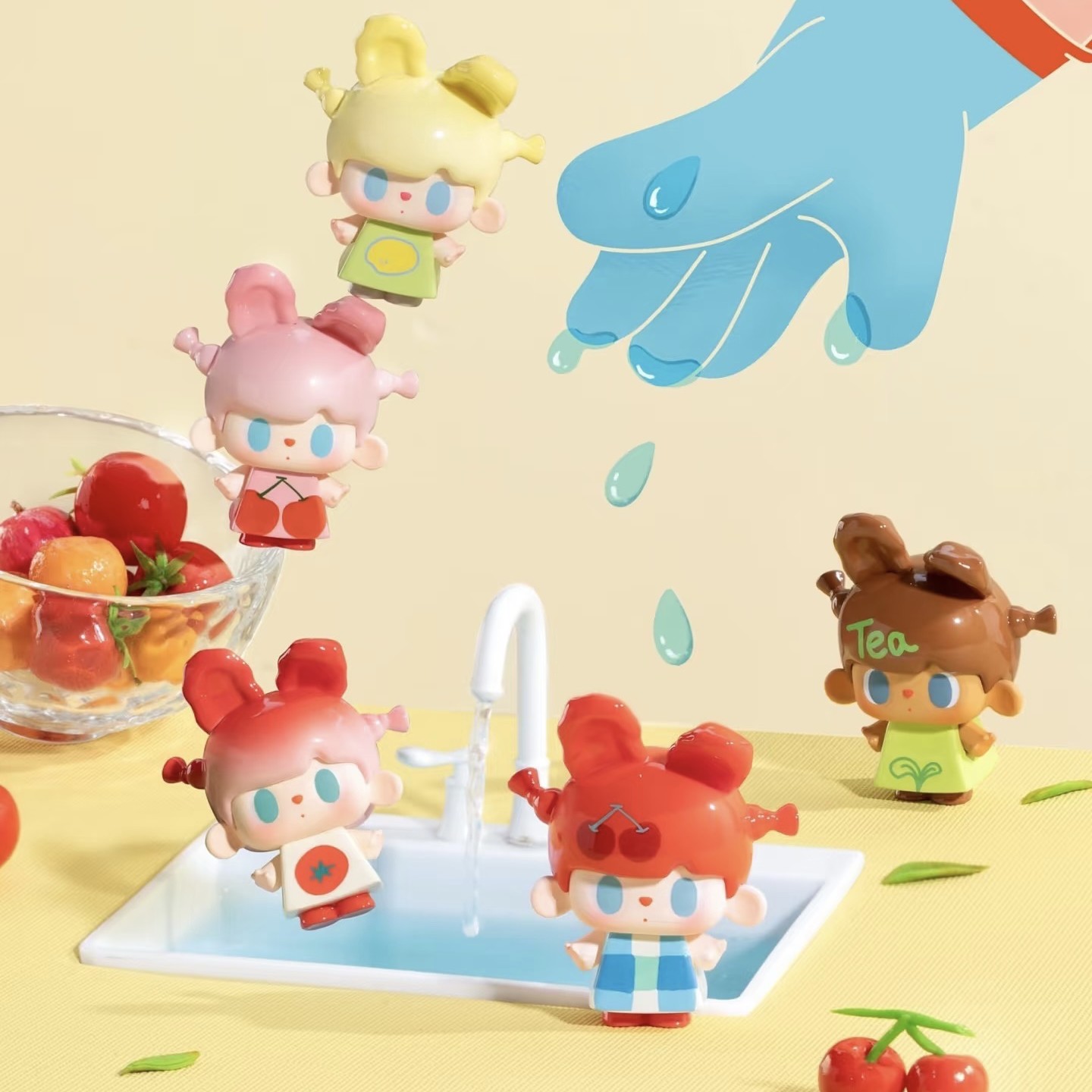 【拆盒】兔兔熊三代•马蒂斯的夏天萌粒盲盒盲袋公仔摆件