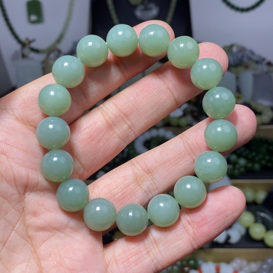 和田玉未镶嵌手链