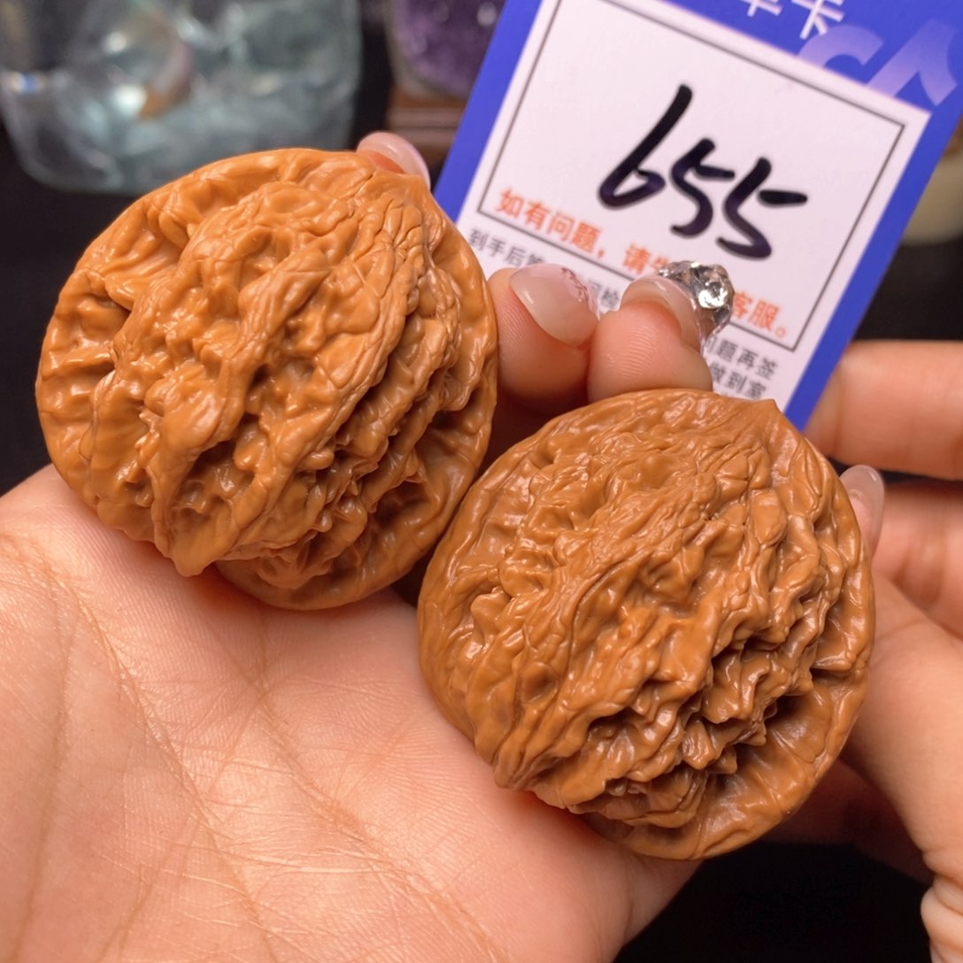 文玩核桃把件44麦穗虎头655