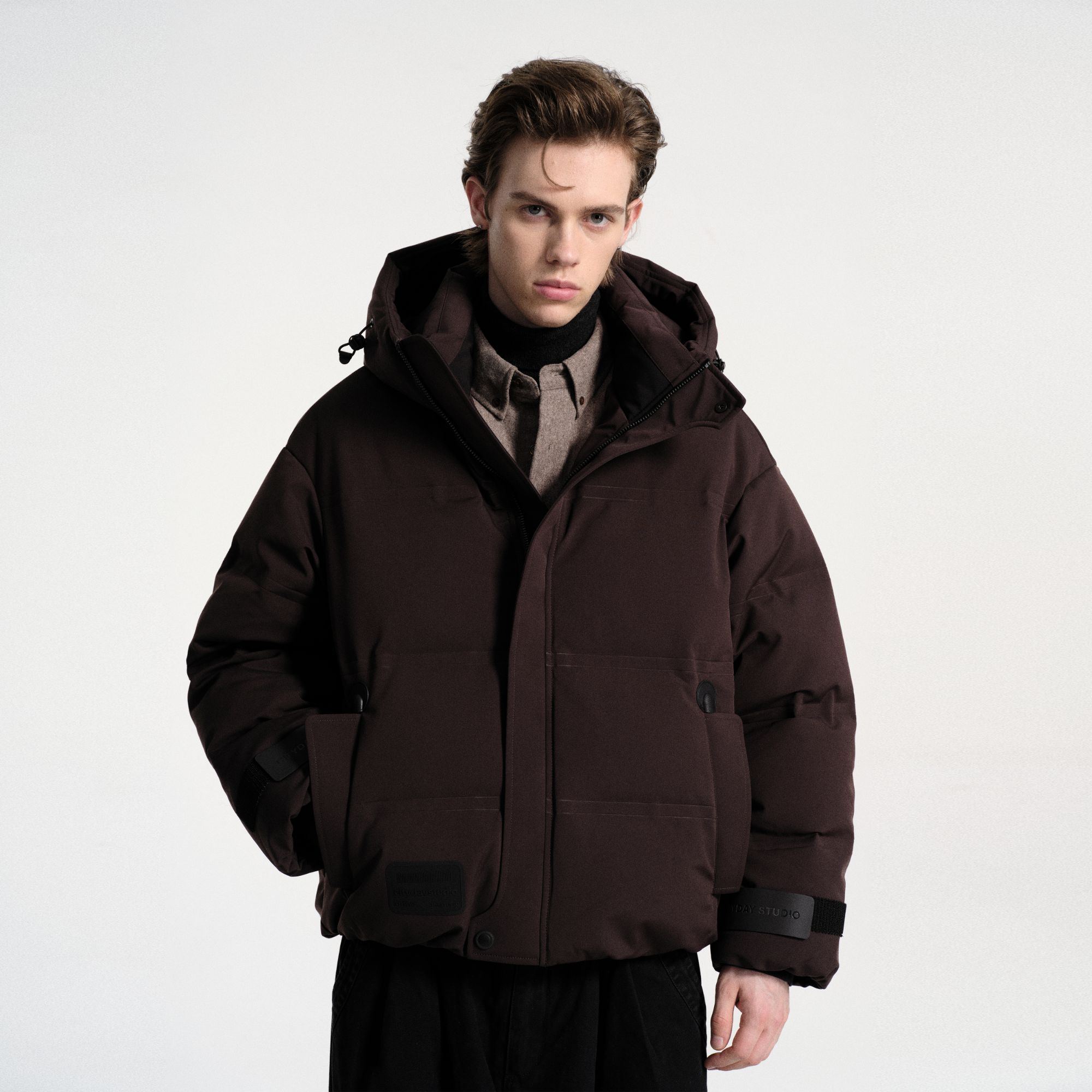 CityDay【楠哥】“热压三明治”宇航员雪绒服老钱连帽羽绒外套 250551