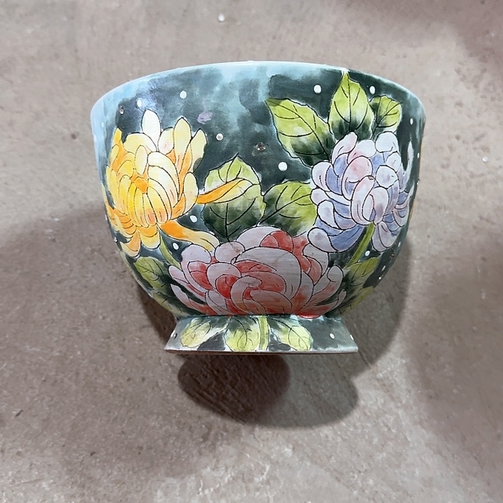 紫砂花盆景德镇陶瓷