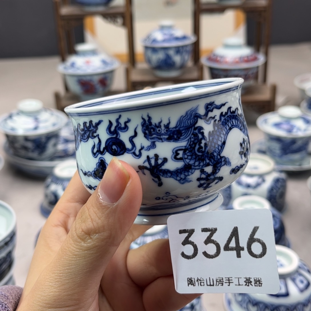 景德镇陶瓷手绘杯3346燕子