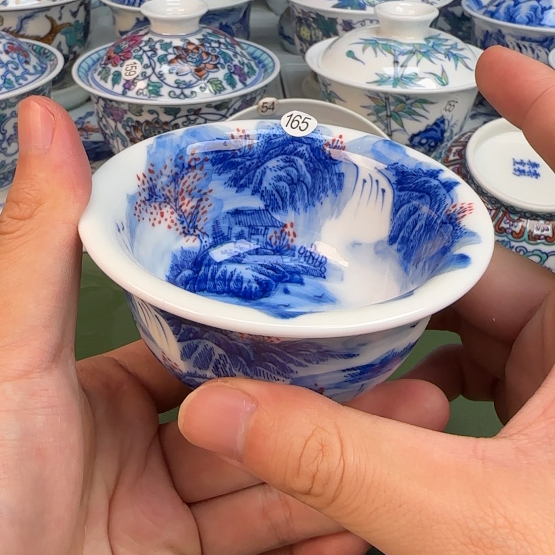 彦祖纯手工手绘茶具165