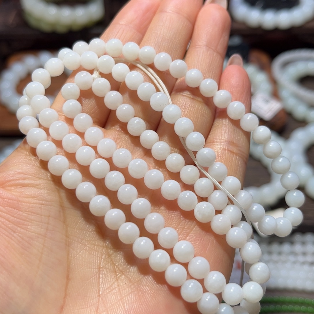 和田玉未镶嵌手链