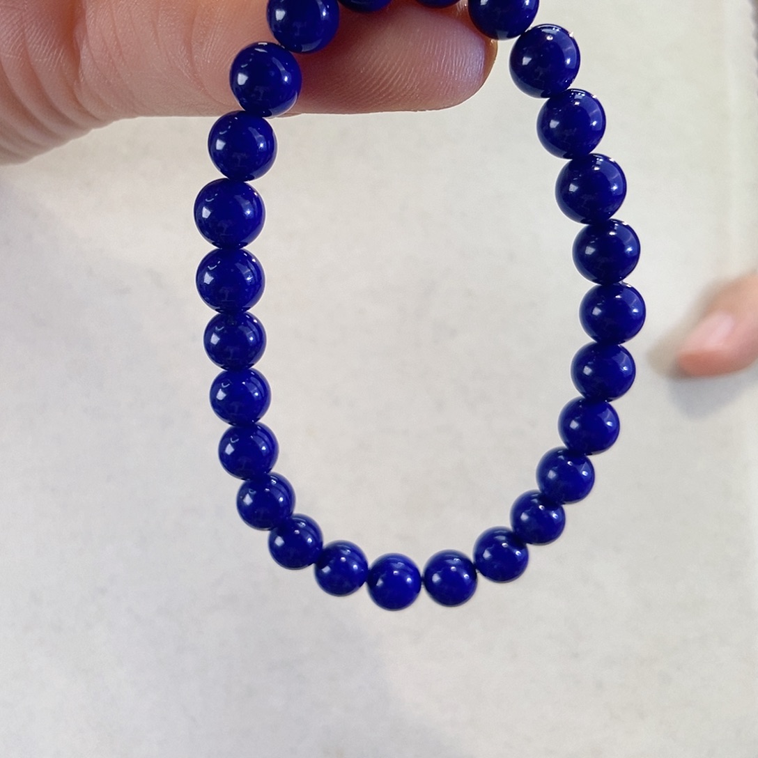 未镶嵌青金石手链7mm