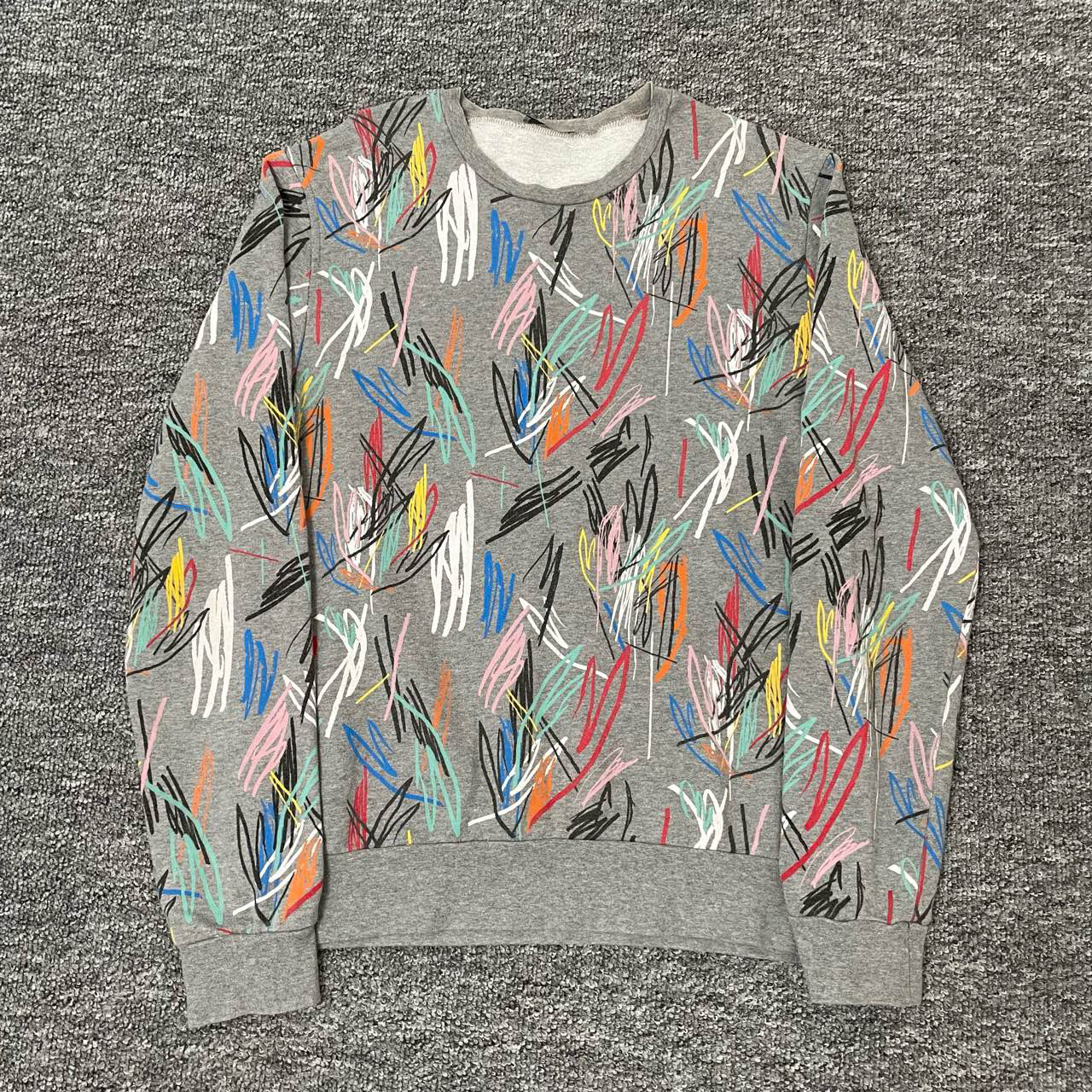 95新 DIOR/迪奥 s码/彩色涂鸦卫衣/6317