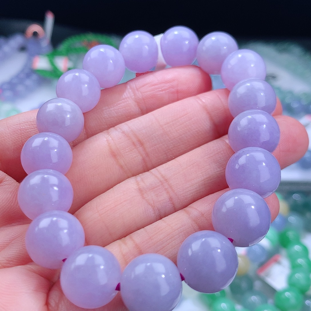 翡翠手链未镶嵌卡12mm