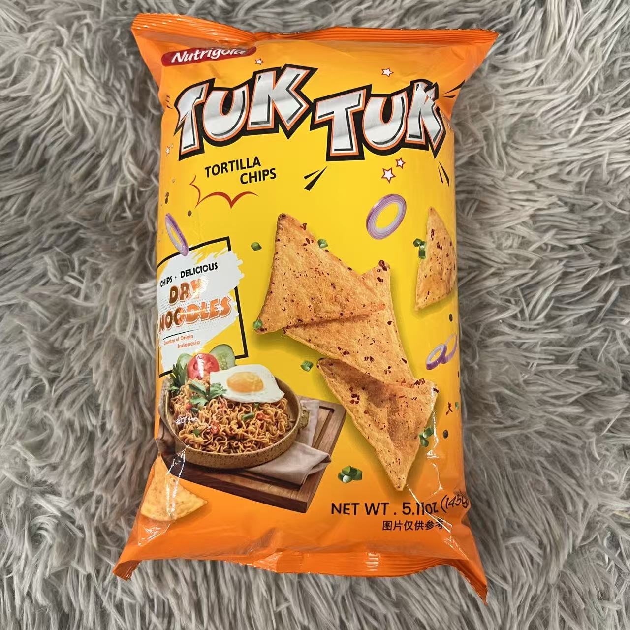 印尼诺思乐干捞面风味玉米片(膨化食品)