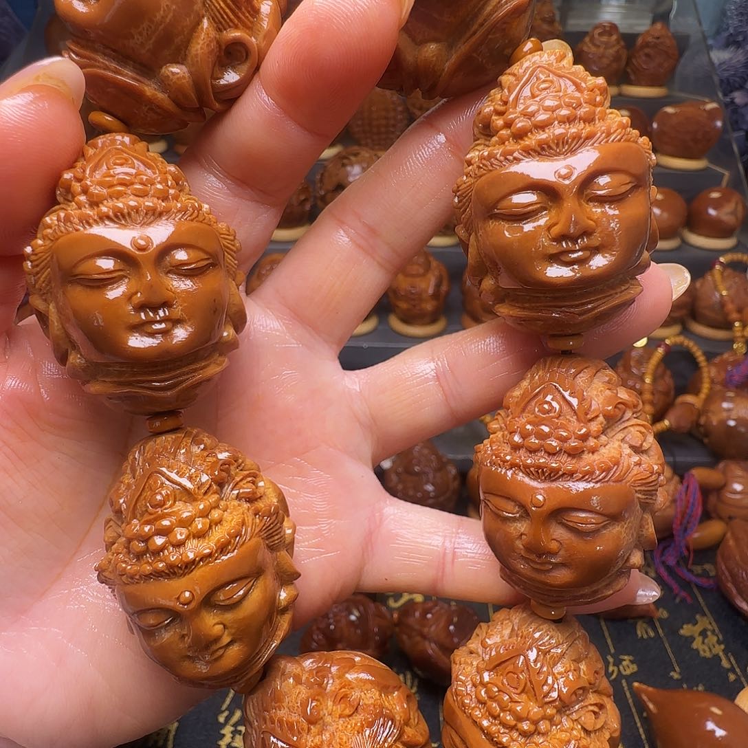 又***红手串/手链橄榄核观音手持
