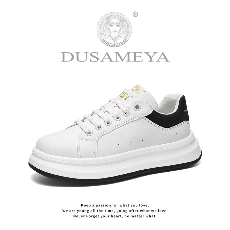 DUSAMEYA/杜莎米娅秋冬上新男女轻奢百搭轻便透气小白鞋