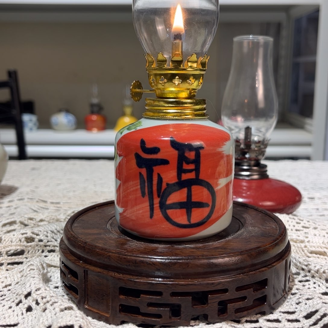 摆件景德镇陶瓷香薰灯