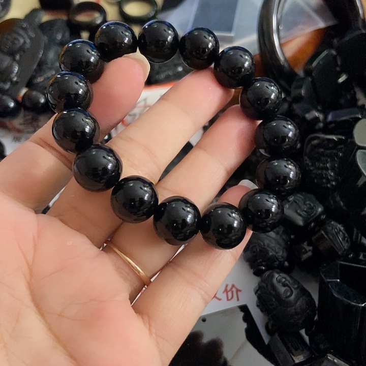 手链翡翠未镶嵌墨翠13