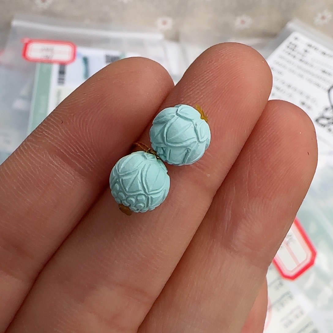 绿松石珠宝半成品未镶嵌