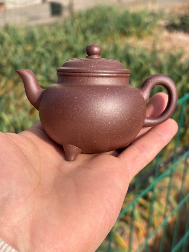微瑕 大彬如意壶 无添加黄龙山紫泥 半手工 125cc