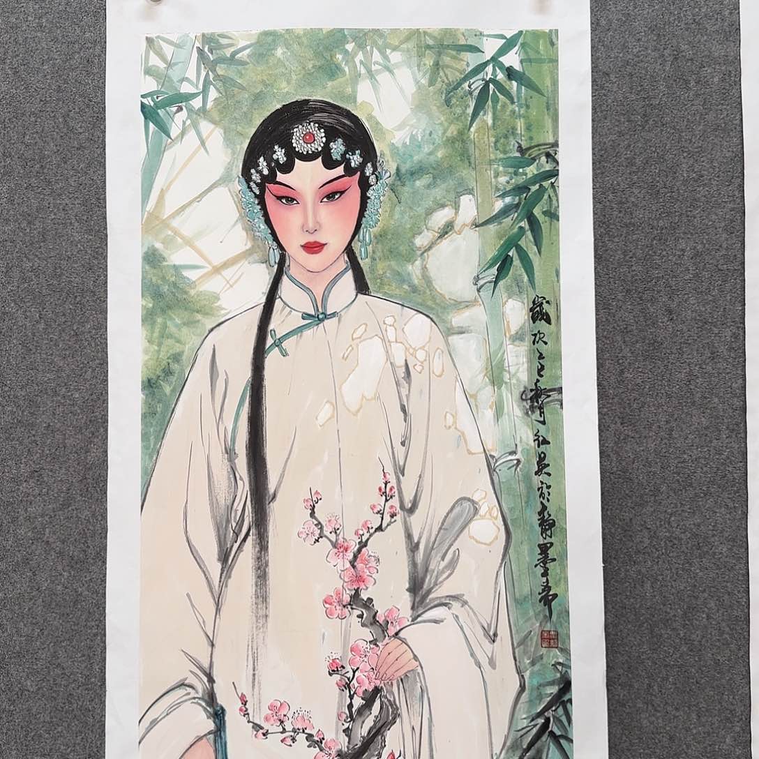 国画zz粟红英老师手绘作品