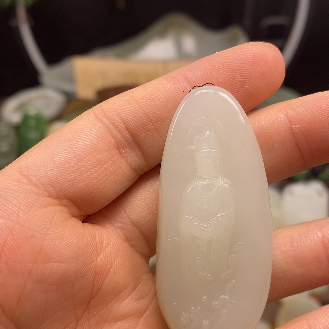 和田玉颈饰未镶嵌5