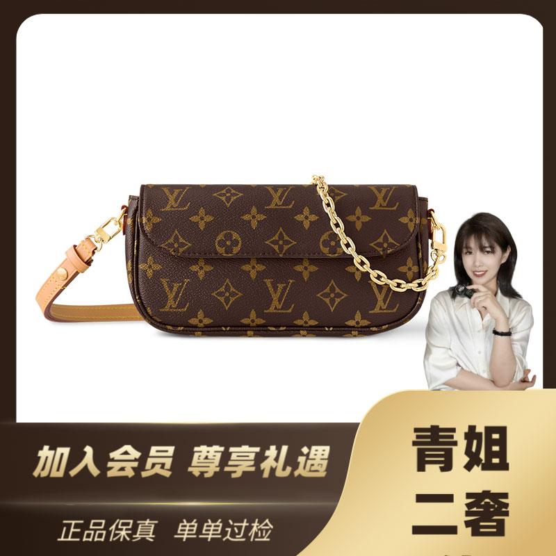 未使用 LouisVuitton/路易威登  青奢荟/时尚/老花ivy链条包/