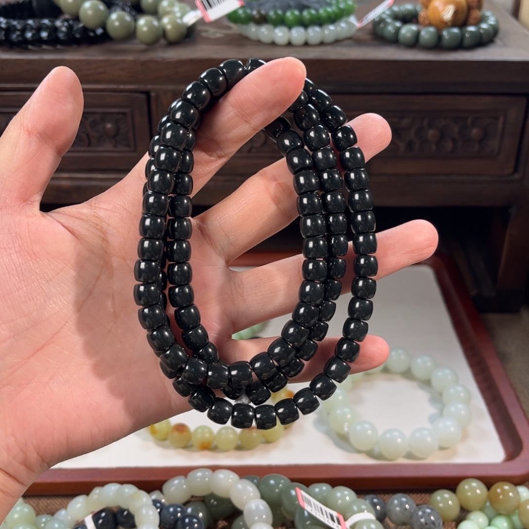 和田玉未镶嵌手链