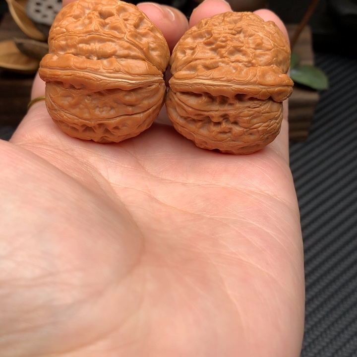 北***鱼吊坠文玩核桃元宝38