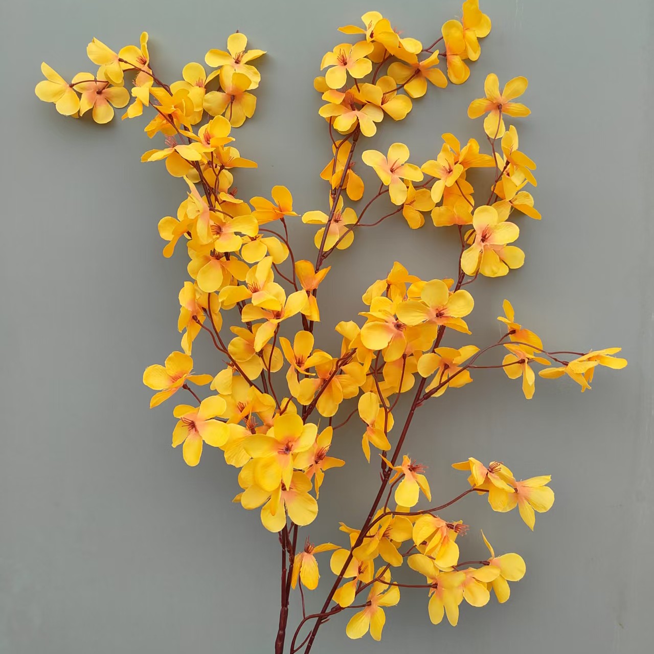 1073号仿真花迎春花黄色