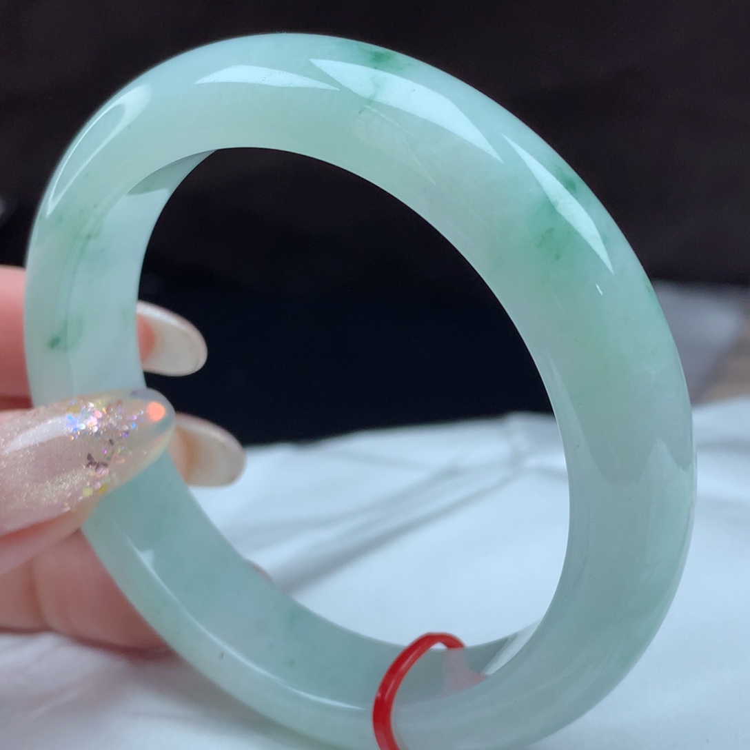 翡翠未镶嵌手镯96623，