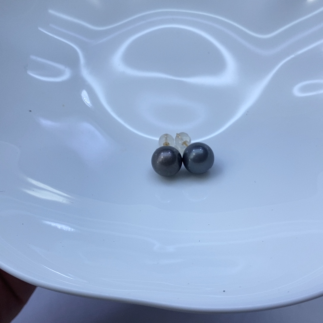 海水珍珠耳饰18K金镶嵌